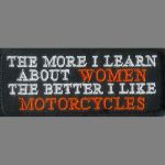 The More I Learn About Women 1.5" x 3.5"