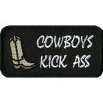 Cowboys Kick A**-1.75"x3.5"