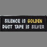 Silence is Golden - 1.25" x 3.75"