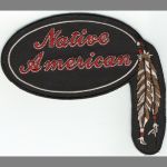Native American- Oval with Drop Feathers 4 1/2" x 4" 3/4"