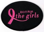 DO IT FOR THE GIRLS W/PINK RIBBON 2 1/2" X 3 1/2"