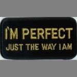 I'm Perfect Just The Way I Am 2" x 4"