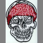 Skull w/Red Bandanna  4" x 5.25"