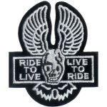Ride to Live - Live to Ride 2 3/4" x 3 1/4"