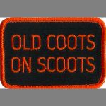 Old Coots On Scoots 2" x 3"