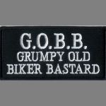 G.O.B.B. Grumpy Old Biker Bastard 2" x 5"