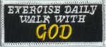 Exercise Daily Walk With God 1.5" x 3.5"