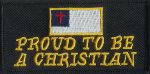 Proud To Be A Christian w/ Christian Flag 1.75" x 3.5"