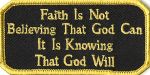 Faith in God - 1.75" x 3.5"
