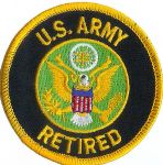 U.S. Army Retired 3" Diameter