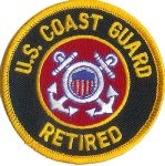 U.S. Coast Guard Retired 3" Diameter