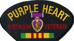 Purple Heart - Vietnam Veteran 2.75" x 5"