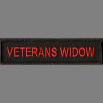 Veterans Widow - 1" x 4"