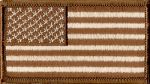 American Flag (Desert Colors) - 2" x 3 1/2"