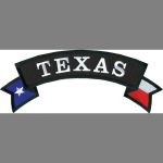 Texas Rocker W/ Flag - 3" x 12"