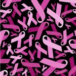 BANDANNA Breast Cancer Pink Ribbon Black