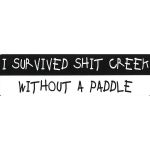 I SURVIVED SHIT CREEK WITHOUT A PADDLE