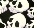 Welder's Cap - Black Spiral & White Spiral SkullsMade in the USA