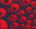 Welder's Cap - Red & Black Spiral SkullsMade in the USA
