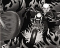 Welder's Cap - Black & White Ghost RiderMade in the USA