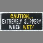 Caution Extremely Slippery When Wet 1.75" x 4"