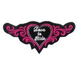 Love to Ride - Studded Heart 2.5" x 4.5"
