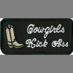 Cowgirls Kick A**-1.75"x3.5"