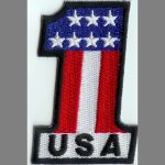 USA #1 Flag 2" x 3 1/8"