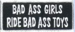 Bad Ass Girls Ride Bad Ass Toys 1.5" x 3.5"