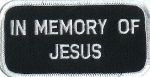 In Memory of Jesus 2" x 4"