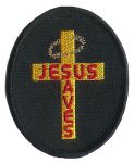 Jesus Saves w/ Cross & Thorns 2.25" x 3"