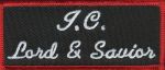 J.C. Lord & Savior  1 1/2" x 3 1/2"