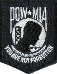 POW * MIA You Are Not Forgotten (White) 2 3/8" x 3"