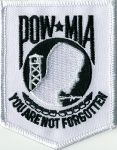 POW-MIA - White - 2 1/2" X 3"