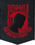 POW * MIA You Are Not Forgotten (Red)  3" x 4"