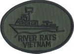 River Rats Vietman 2 1/2" x 3 1/2" Oval