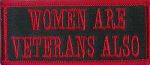 Womans Are Veterans Also - 1.5" x 3.5"