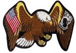 Eagle with Flag & POW MIA 4.5" x 6"