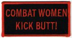 COMBAT WOMEN KICK BUTT!  2" X 4"