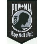 POW-MIA They Still Wait Black/White 4" x 3"