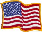 American Flag Waving 5 3/4" x 8 1/8"