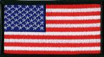 American Flag w/Black Border 2" x 3.5"