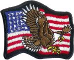 Flying Eagle Flag 2 1/4" x 2 5/8"