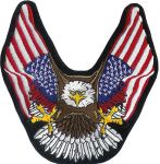 Eagle With American Flag Wings 3" x 3"