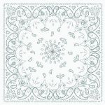 BANDANNA White Paisley