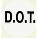DOT Sticker - 1" Diameter