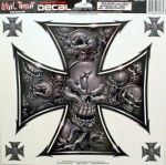 Gray Skull Cross