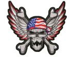 Winged USA Skull
