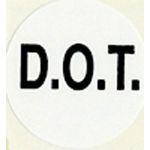 DOT Sticker - 1" Diameter