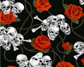 Welder's Cap - Skull & Red RoseMade in the USA